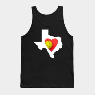 Texas loves pickleball Tank Top